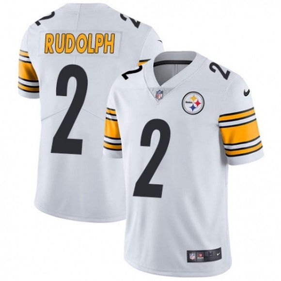 Men Pittsburgh Steelers 2 Mason Rudolph Nike White Limited NFL Jersey